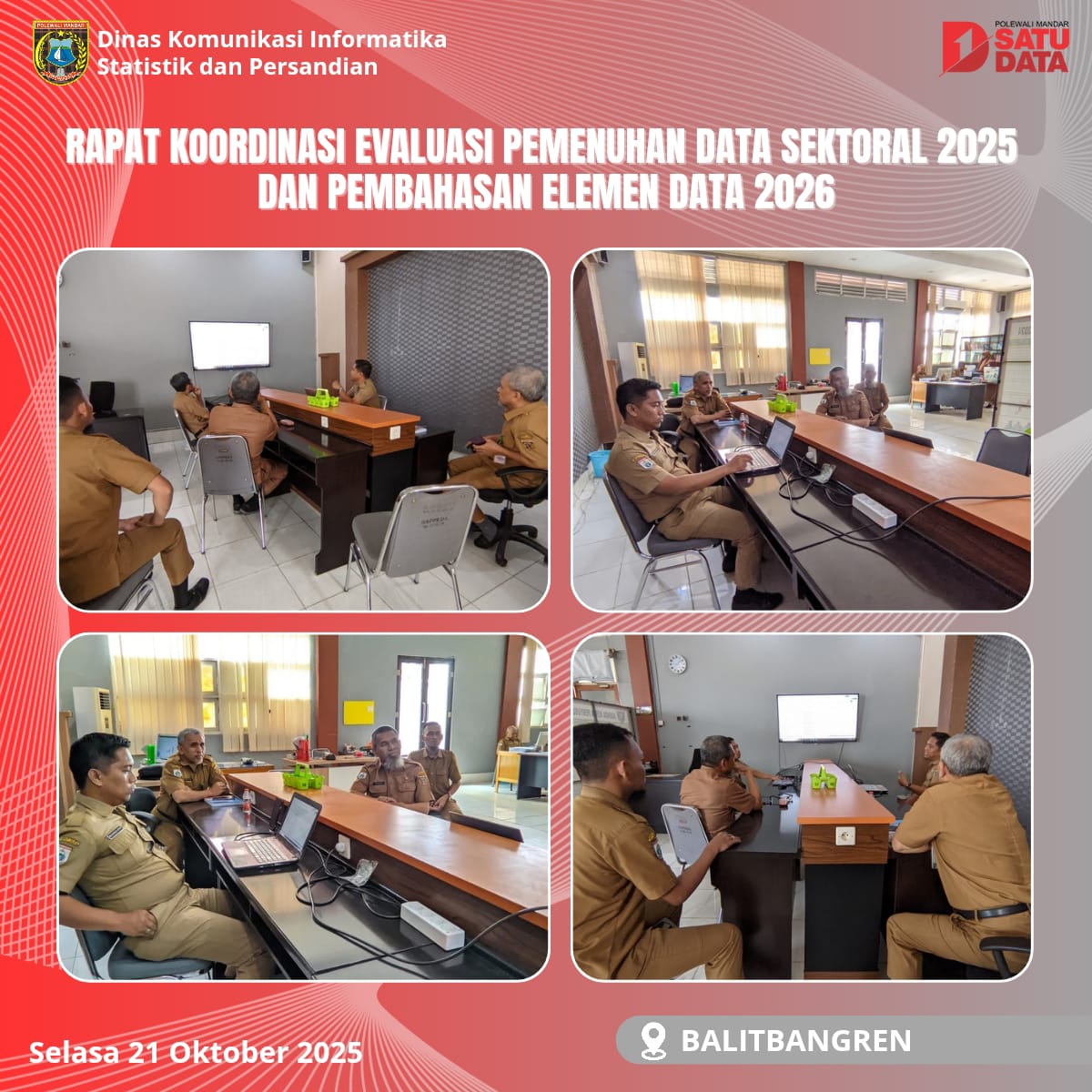 Pendampingan Aplikasi Polman Satu Data di Balitbangren
