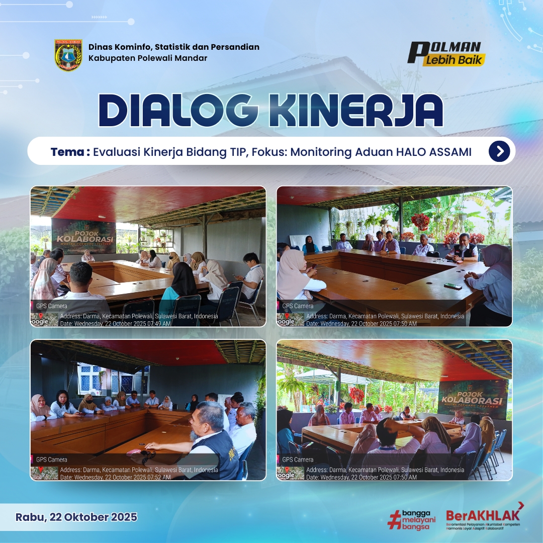 Dialog Kinerja Dinas Kominfo SP Rabu 22 Oktober 2025