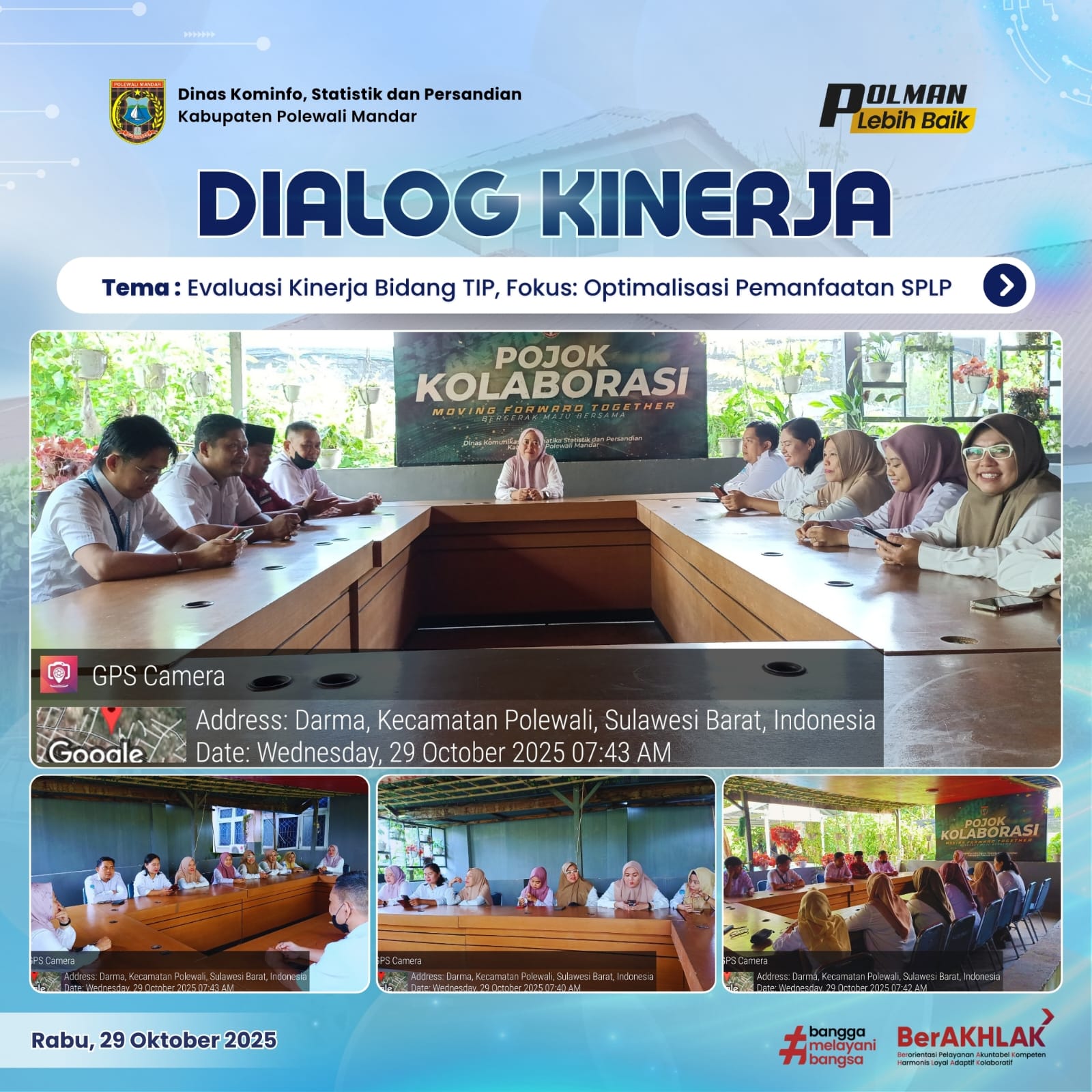 Dialog Kinerja Dinas Kominfo SP Rabu 29 Oktober 2025