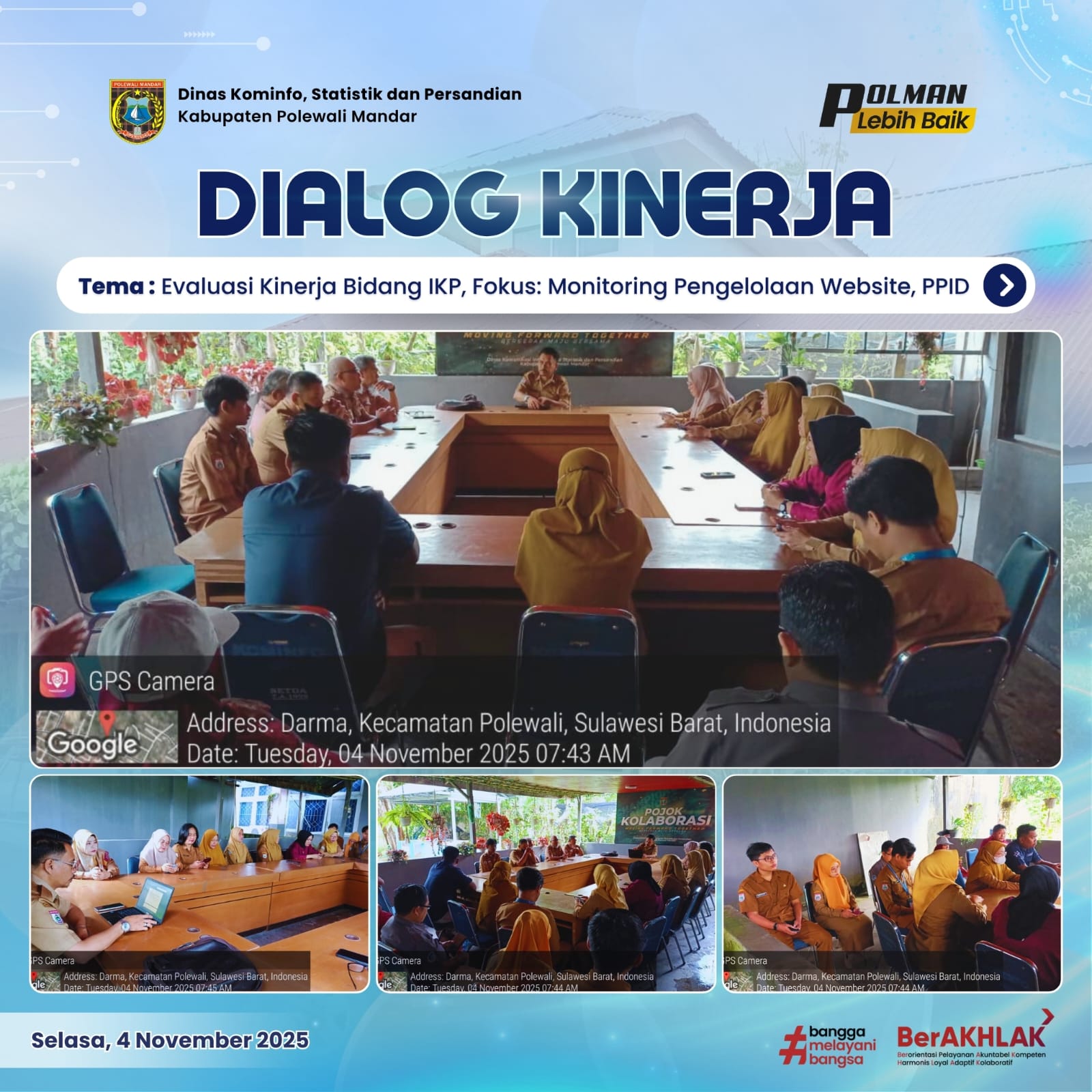 Dialog Kinerja Dinas Kominfo SP Selasa 04 November 2025