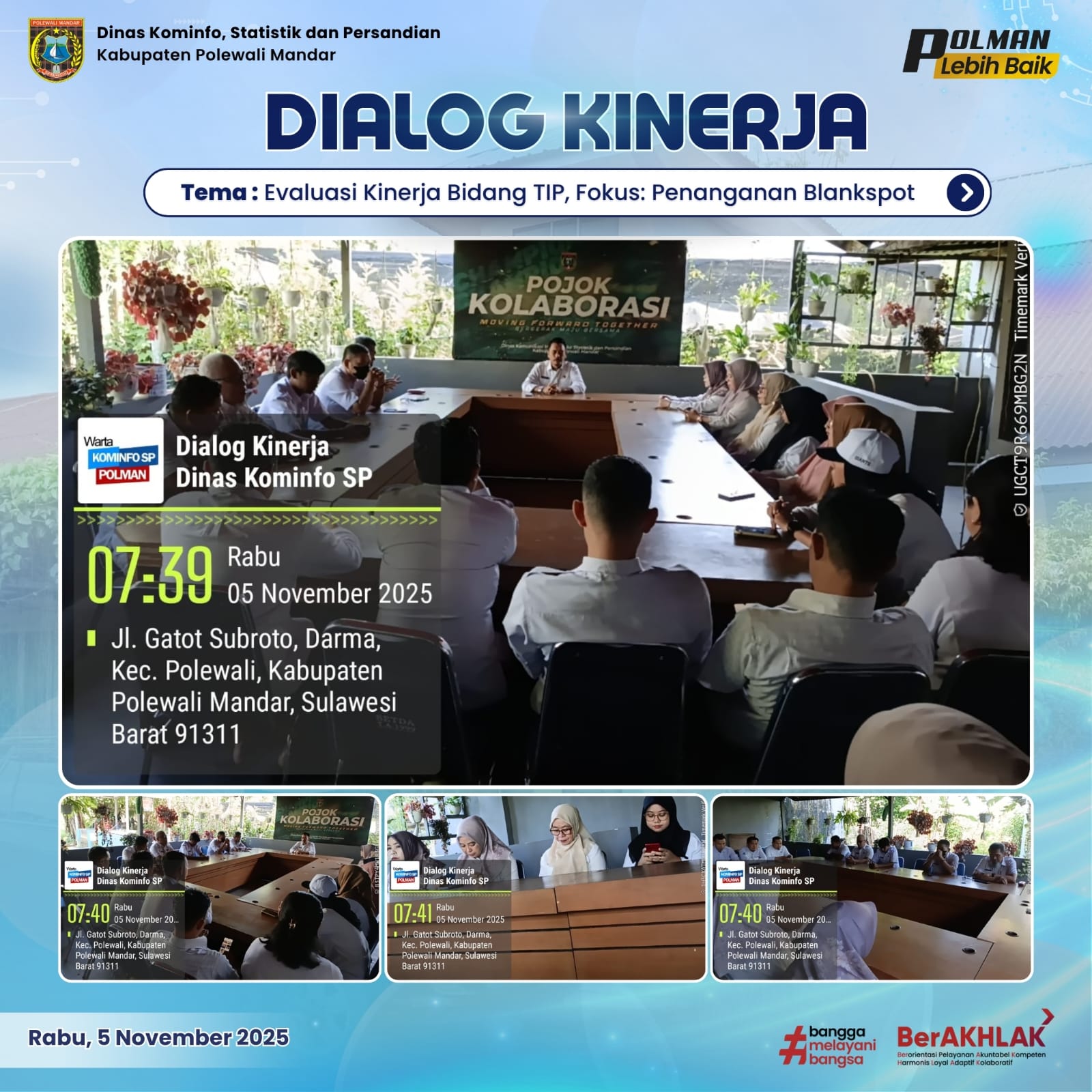 Dialog Kinerja Dinas Kominfo SP Rabu 5 November 2025