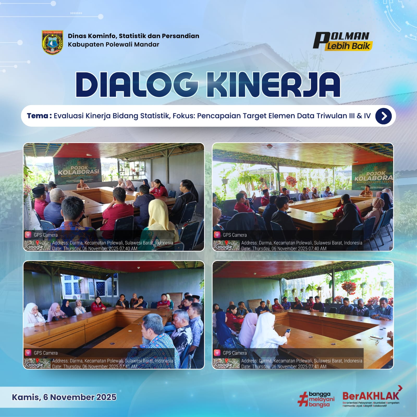 Dialog Kinerja Dinas Kominfo SP Kamis 06 November 2025