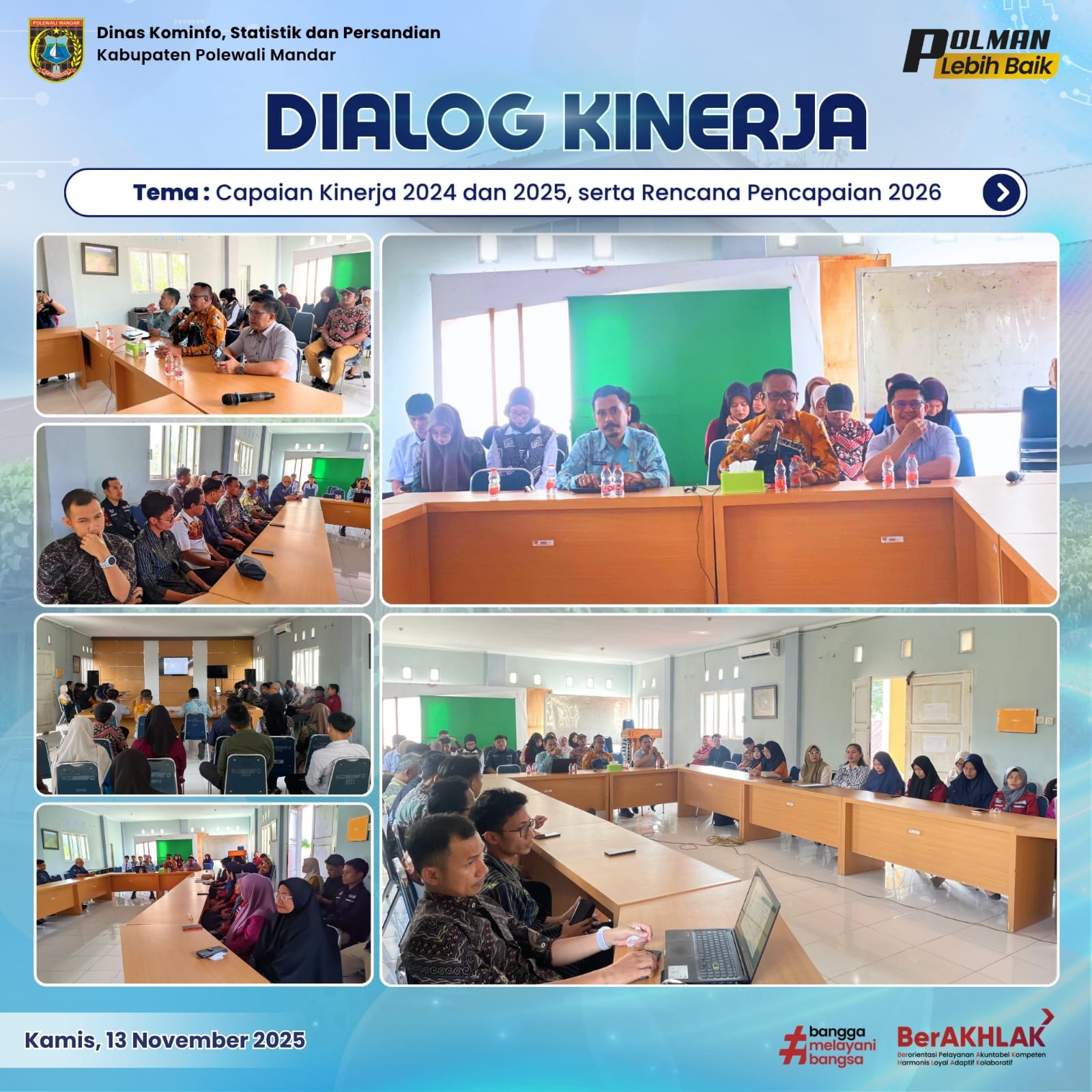 Dialog Kinerja Dinas Kominfo SP Kamis 13 November 2025