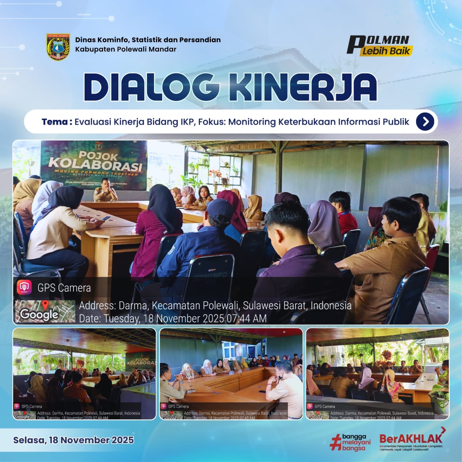 Dialog Kinerja Dinas Kominfo SP Selasa 18 November 2025
