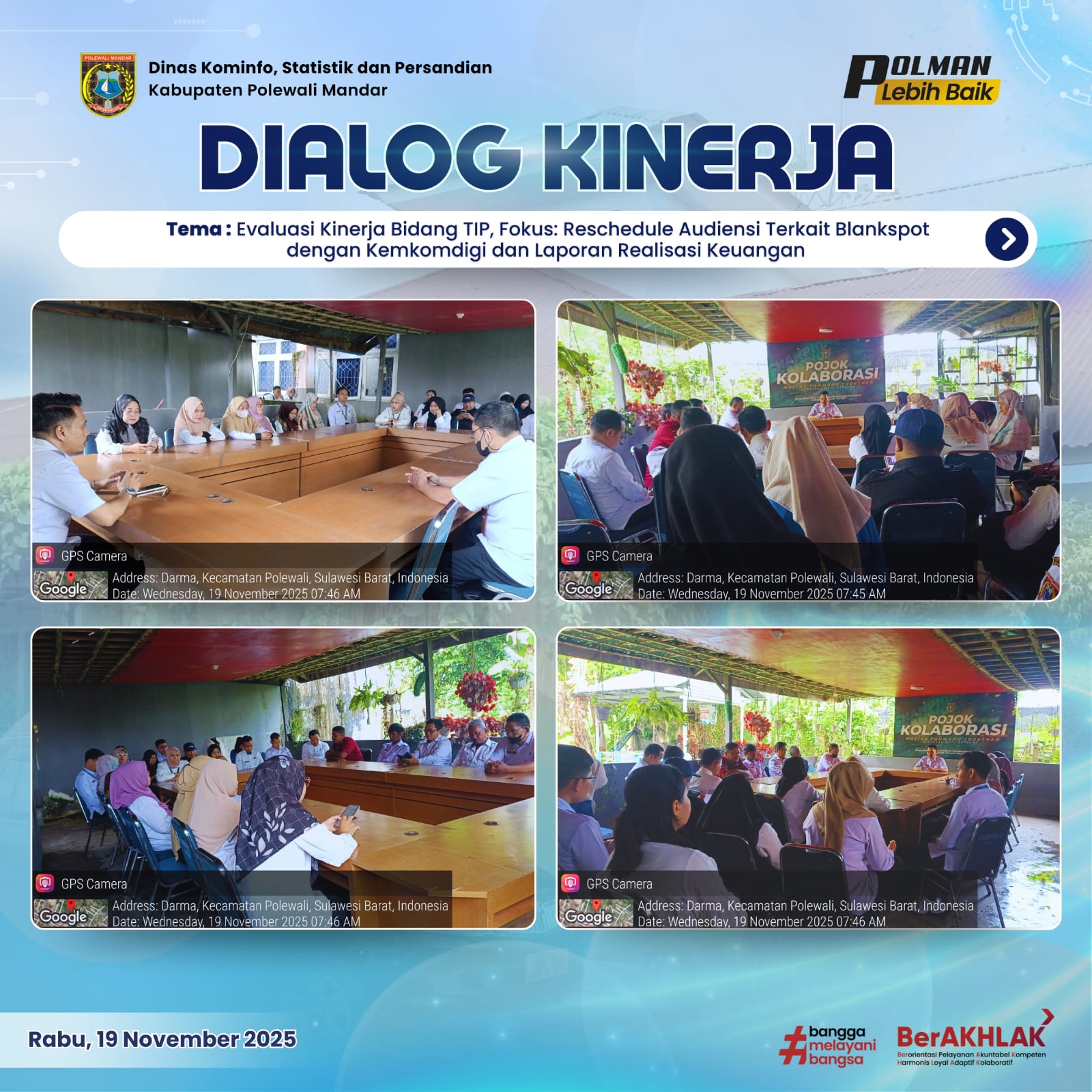 Dialog Kinerja Dinas Kominfo SP Rabu 19 November 2025