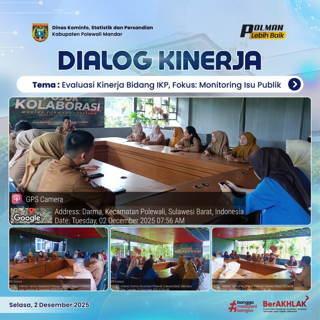 Dialog Kinerja Dinas Kominfo SP Selasa 02 Desember 2025