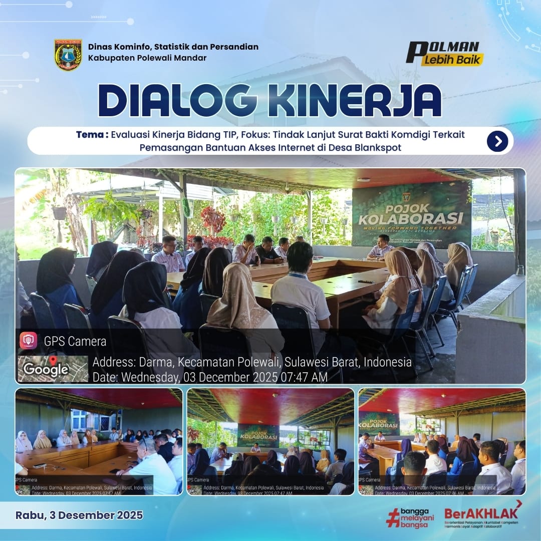 Dialog Kinerja Dinas Kominfo SP Rabu 03 Desember 2025
