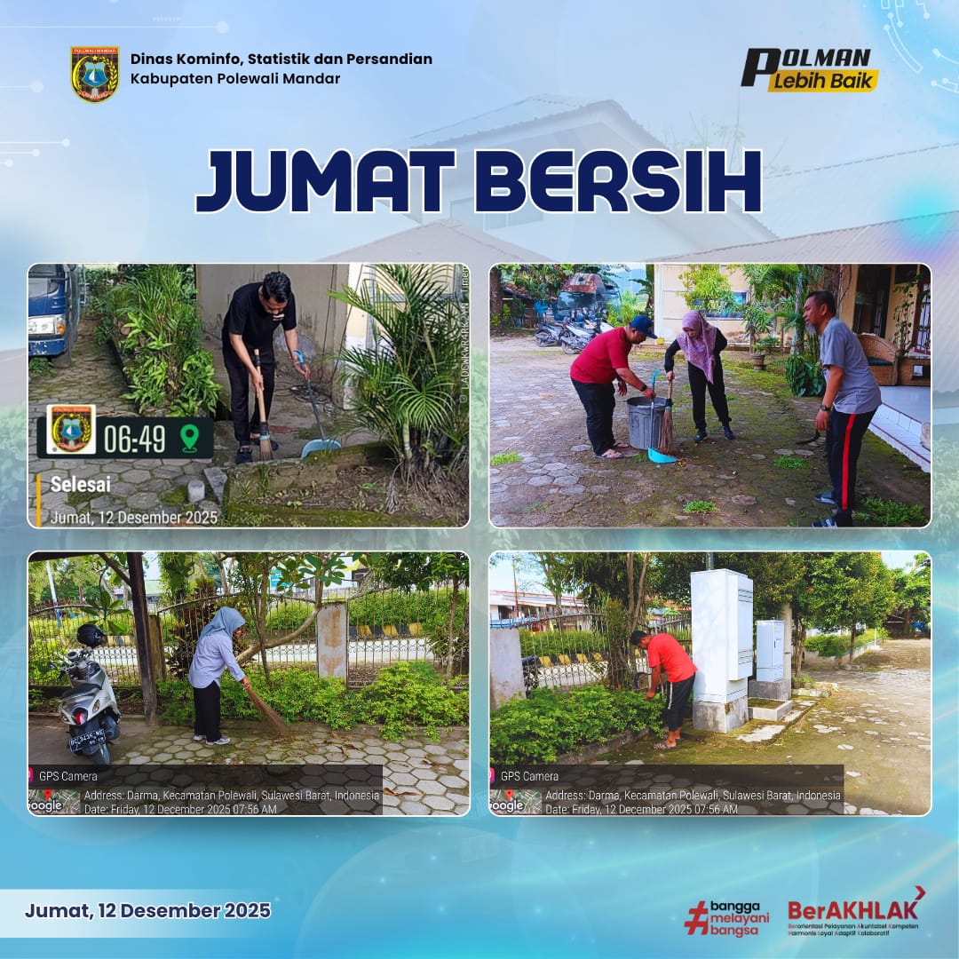 Jumat Bersih Dinas Kominfo SP, Jumat 12 Desember 2025