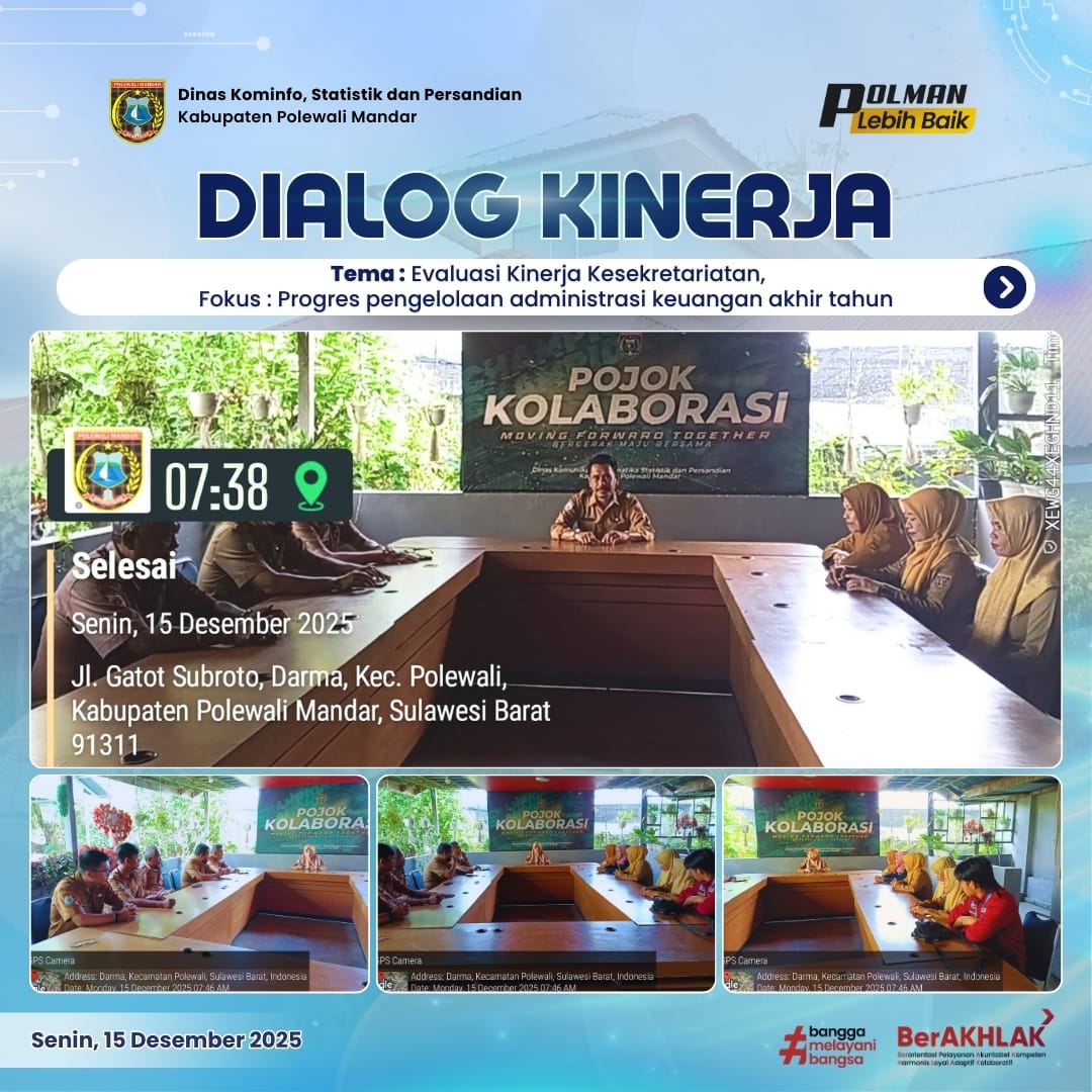 Dialog Kinerja Dinas Kominfo SP Senin 15 Desember 2025