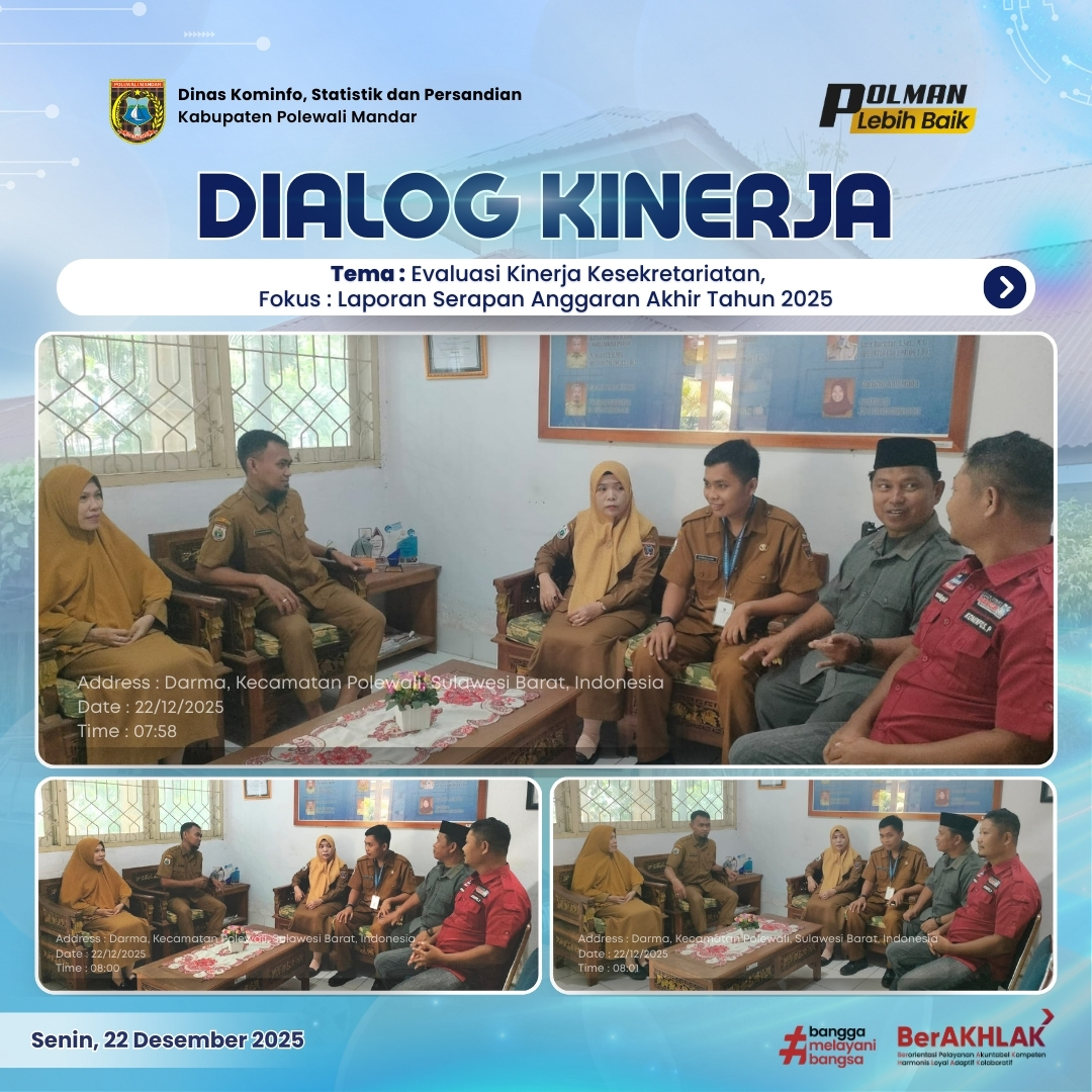Dialog Kinerja Dinas Kominfo SP Senin 22 Desember 2025