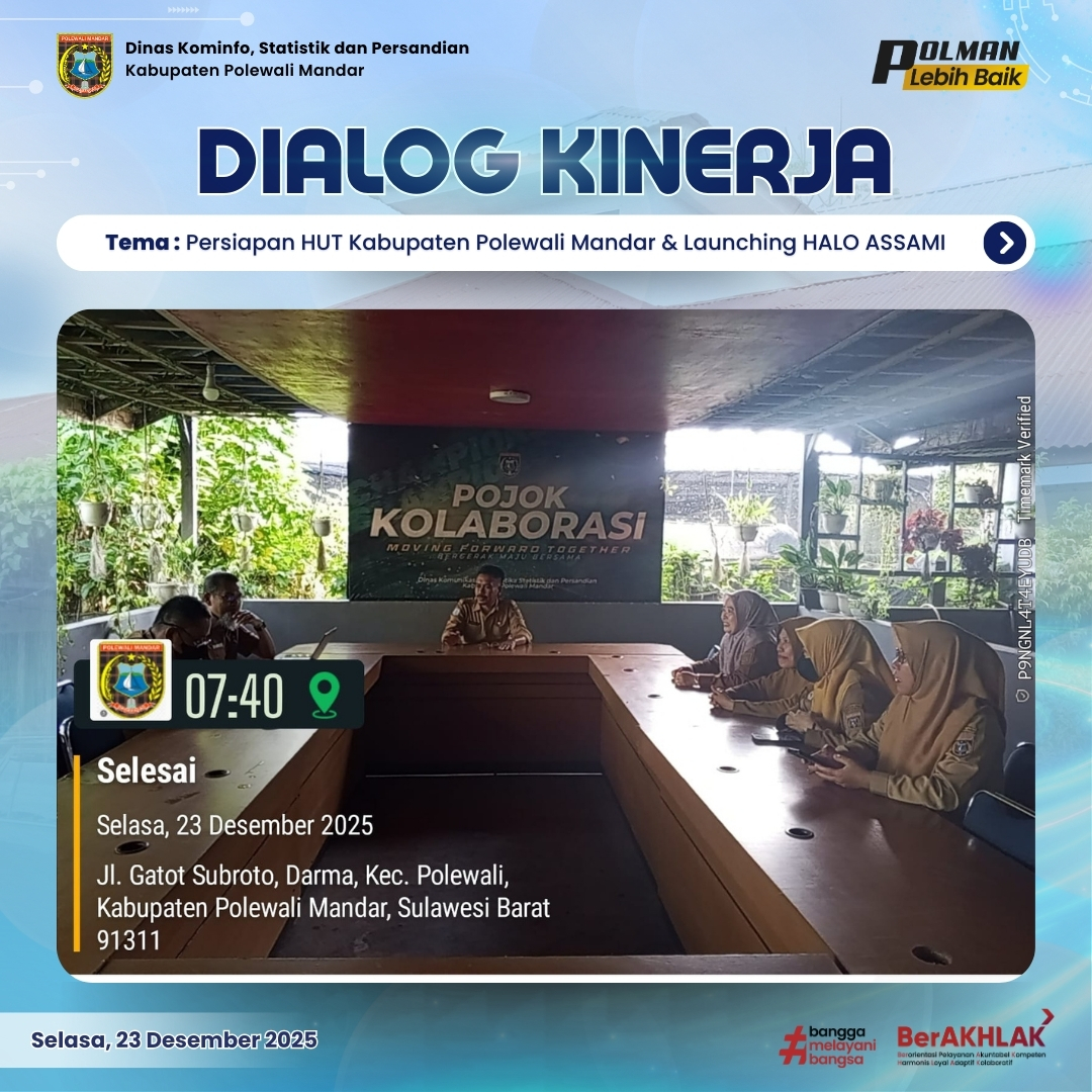 Dialog Kinerja Dinas Kominfo SP Selasa 23 Desember 2025