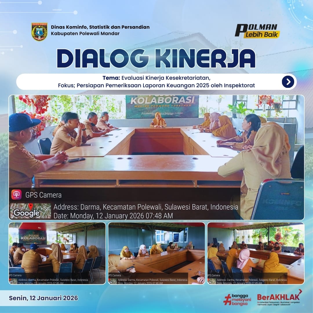 Dialog Kinerja Dinas Kominfo SP Senin 12 Januari 2026