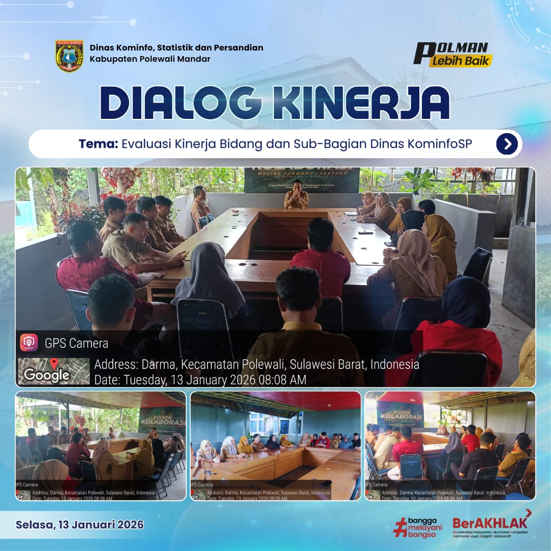 Dialog Kinerja Dinas Kominfo SP Selasa 13 Januari 2026