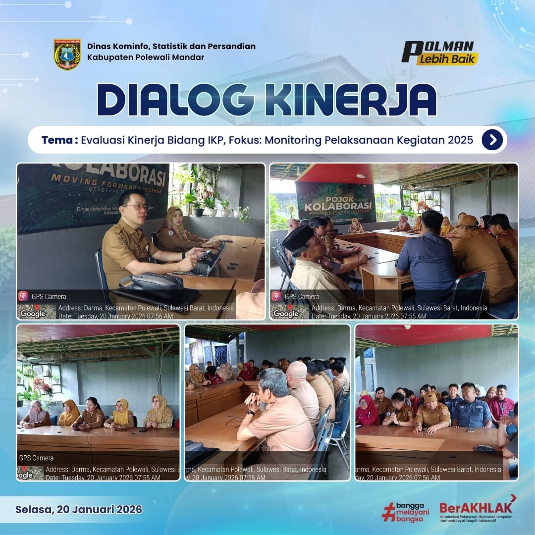 Dialog Kinerja Dinas Kominfo SP Selasa 20 Januari 2026