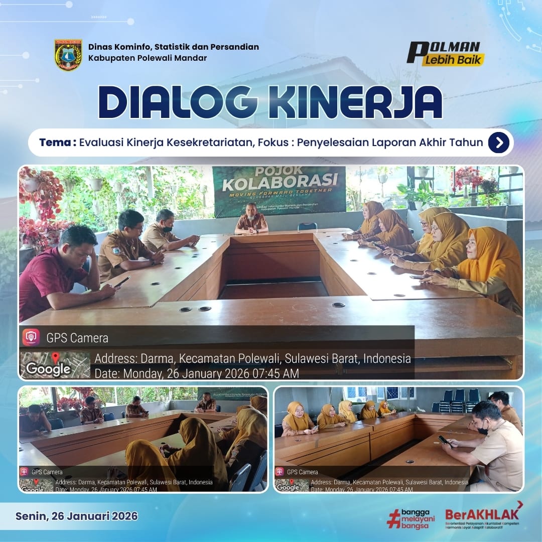 Dialog Kinerja Dinas Kominfo SP Senin 26 Januari 2026