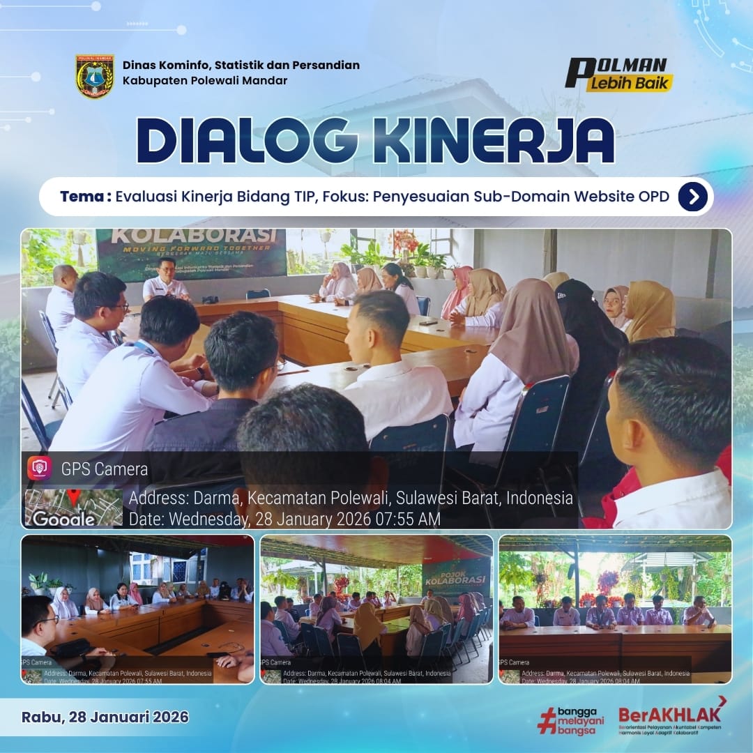 Dialog Kinerja Dinas Kominfo SP Rabu 28 Januari 2026
