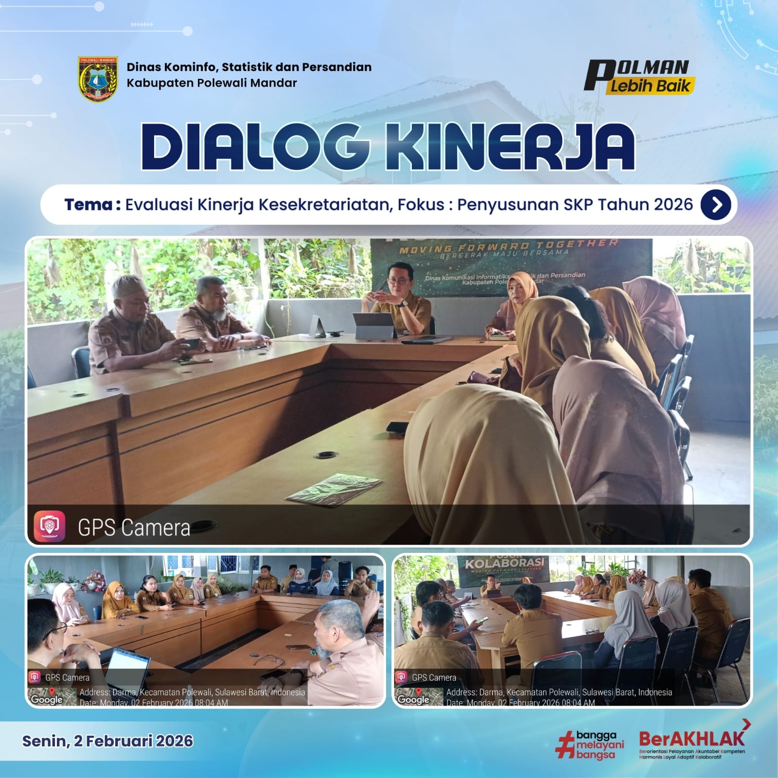 Dialog Kinerja Dinas Kominfo SP Senin 02 Februari 2026