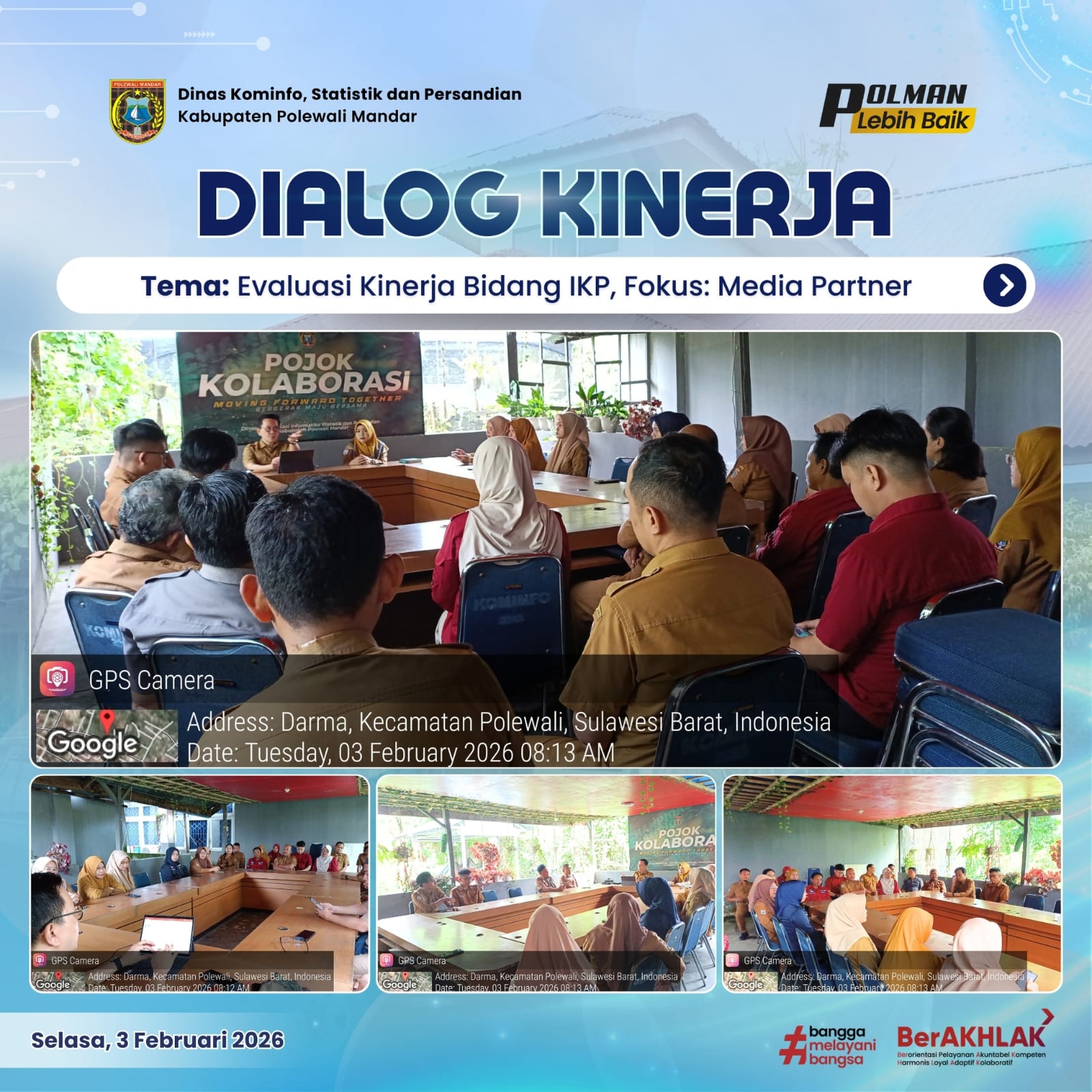 Dialog Kinerja Dinas Kominfo SP Selasa 03 Februari 2026