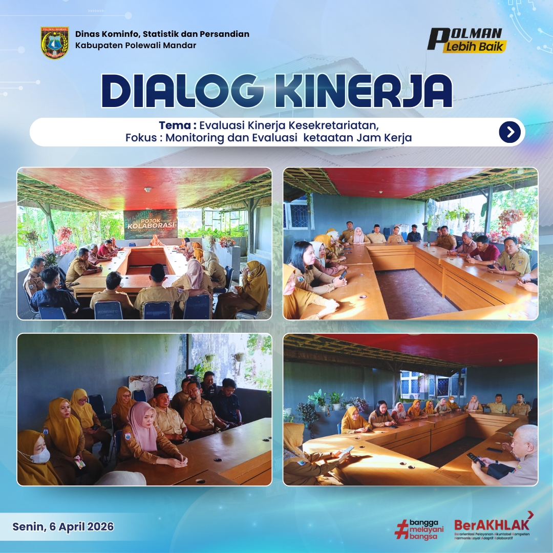 Dialog Kinerja Dinas Kominfo SP Senin 6 April 2026