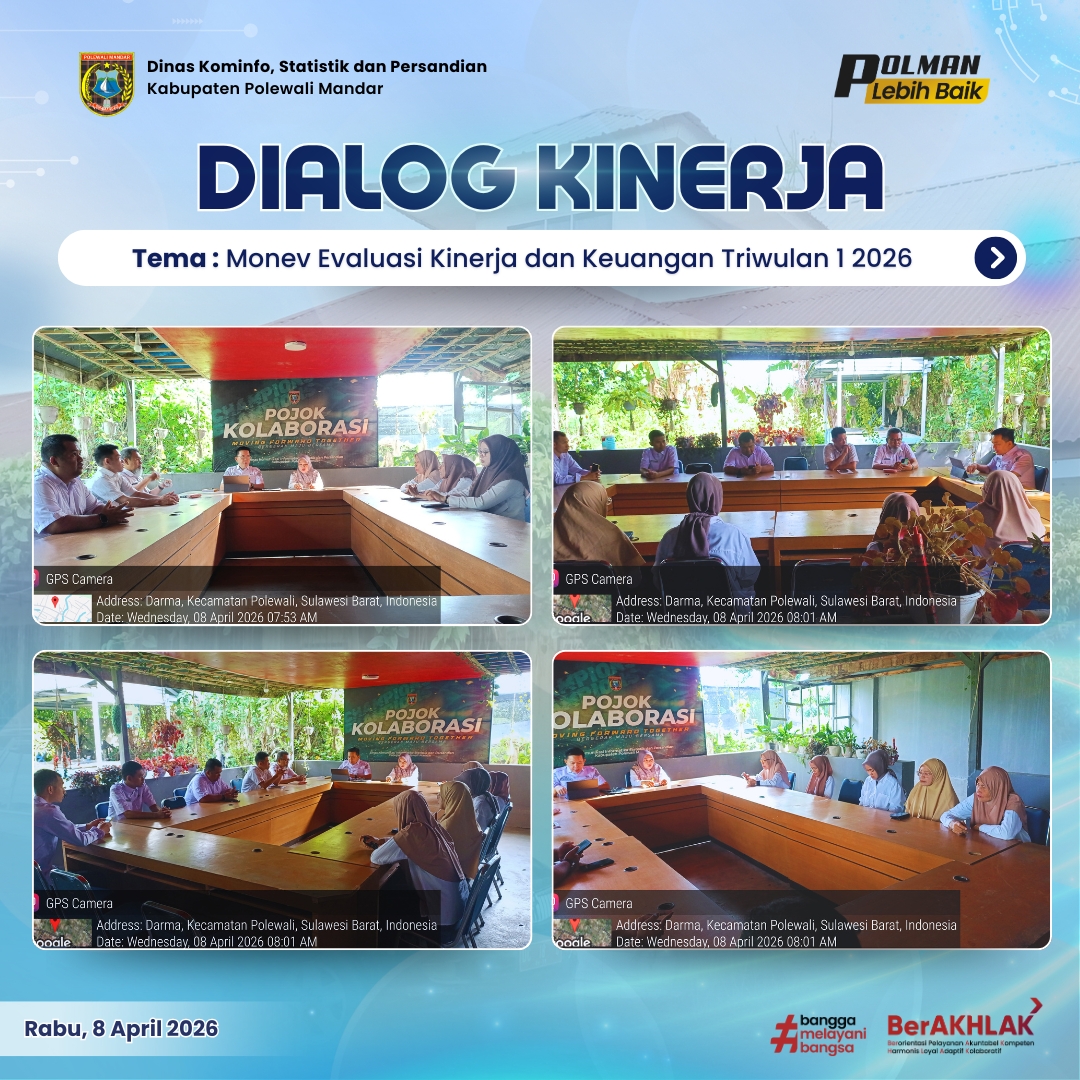 Dialog Kinerja Dinas Kominfo SP Rabu 08 April 2026