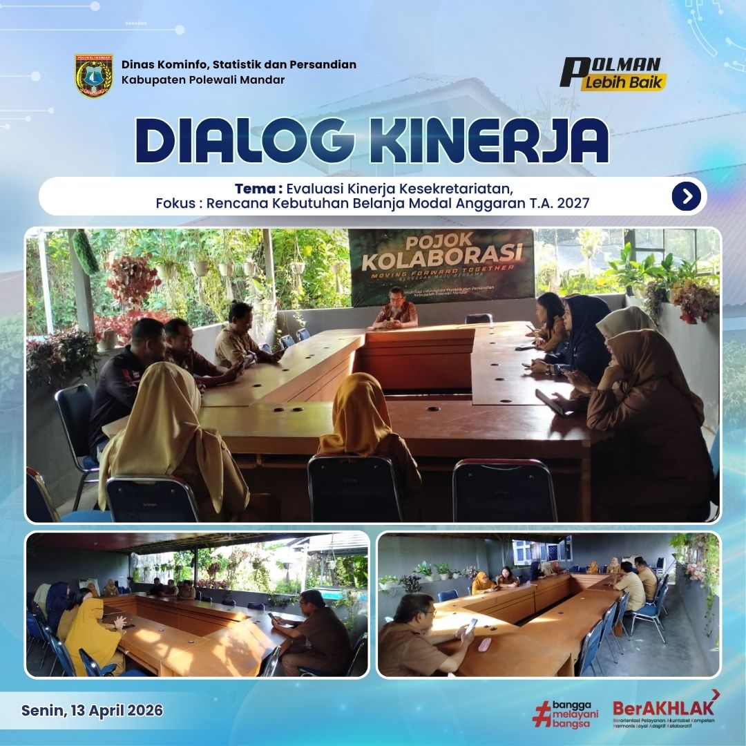 Dialog Kinerja Dinas Kominfo SP Senin 13 April 2026