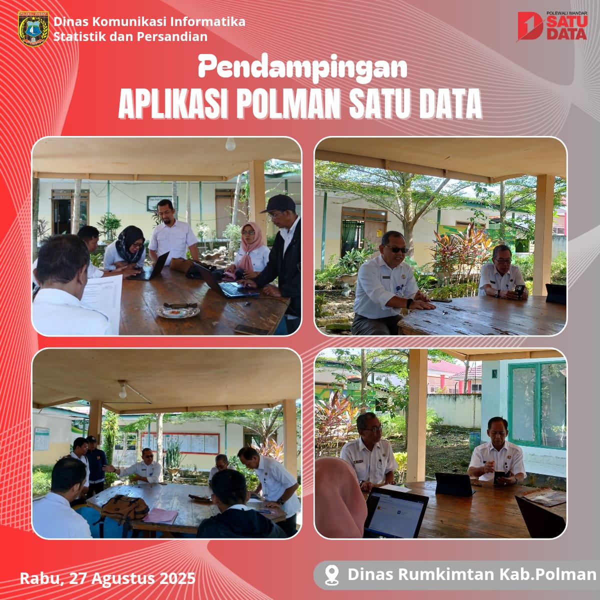 Pendampingan Aplikasi Polman Satu Data di Dinas Rumkimtan 