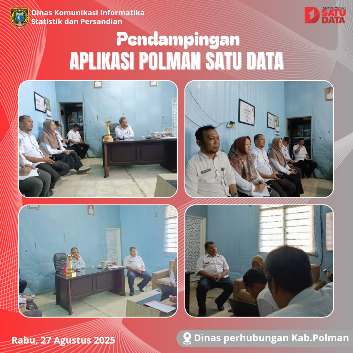 Pendampingan Aplikasi Polman Satu Data di Dinas Perhubungan 