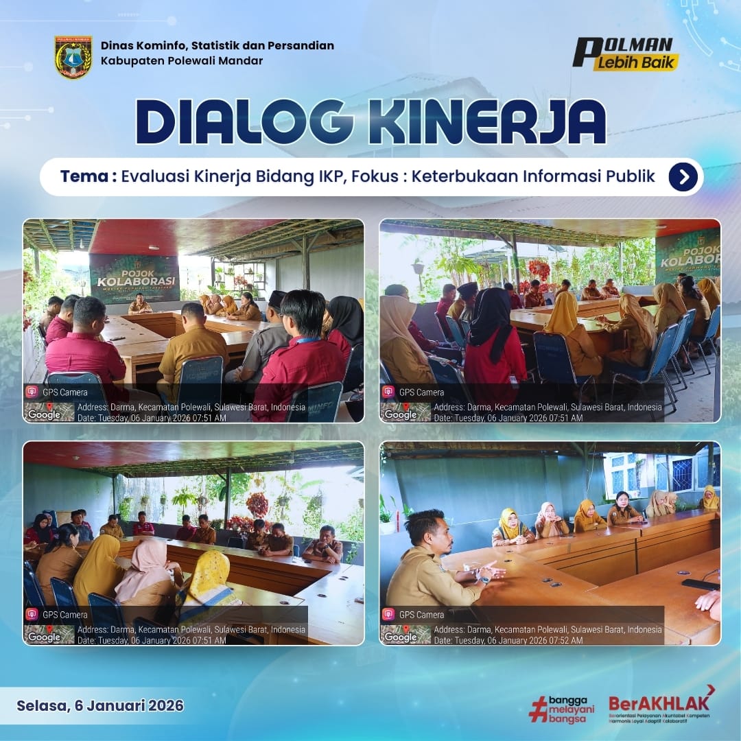 Dialog Kinerja Dinas Kominfo SP Selasa 06 Januari 2026