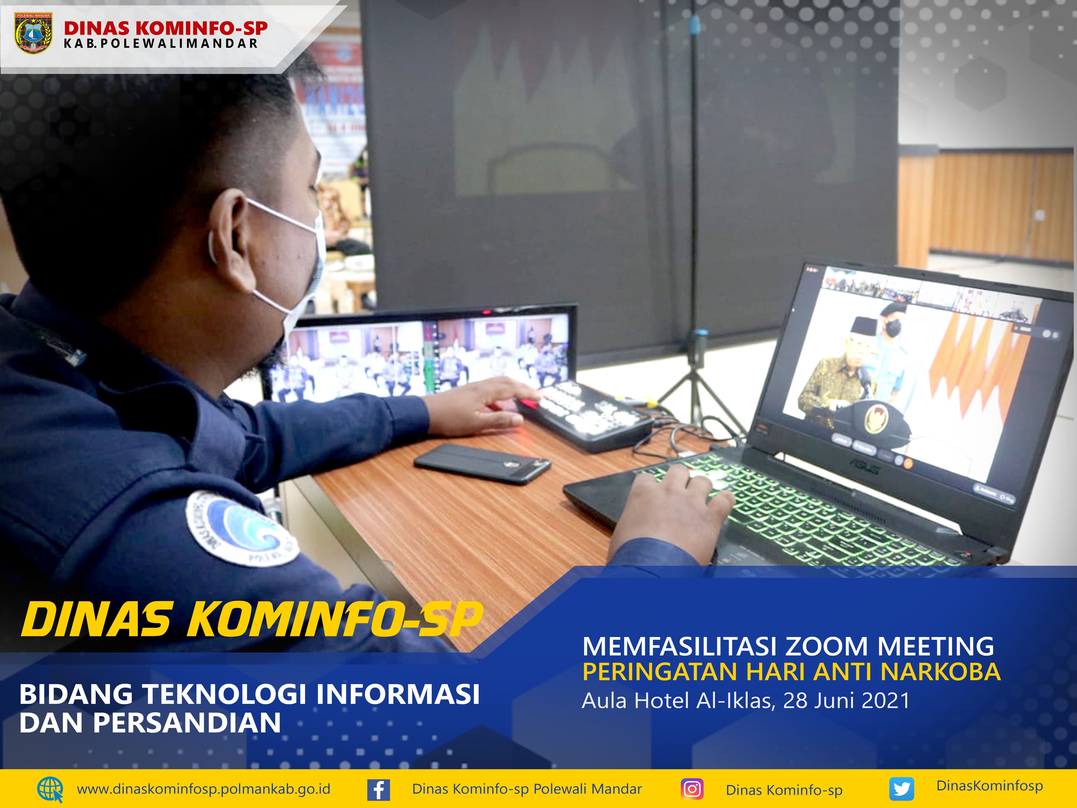 Fasilitasi Zoom Meeting Anti Narkoba